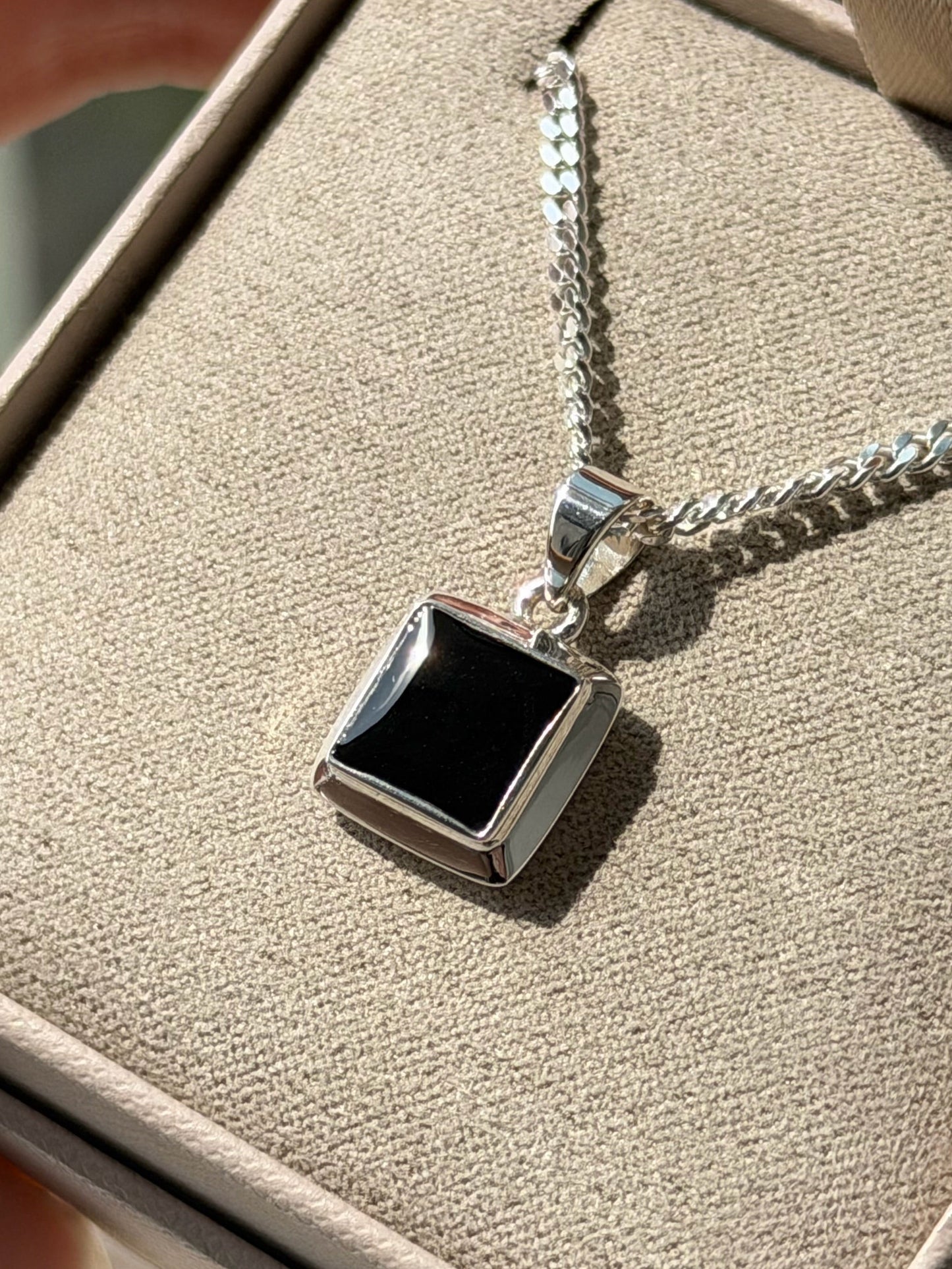 925 Silver Gent’s Square Pendant