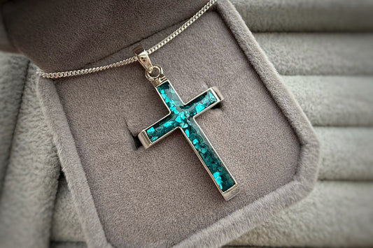 925 Silver Gents/Unisex 3D Cross Pendant