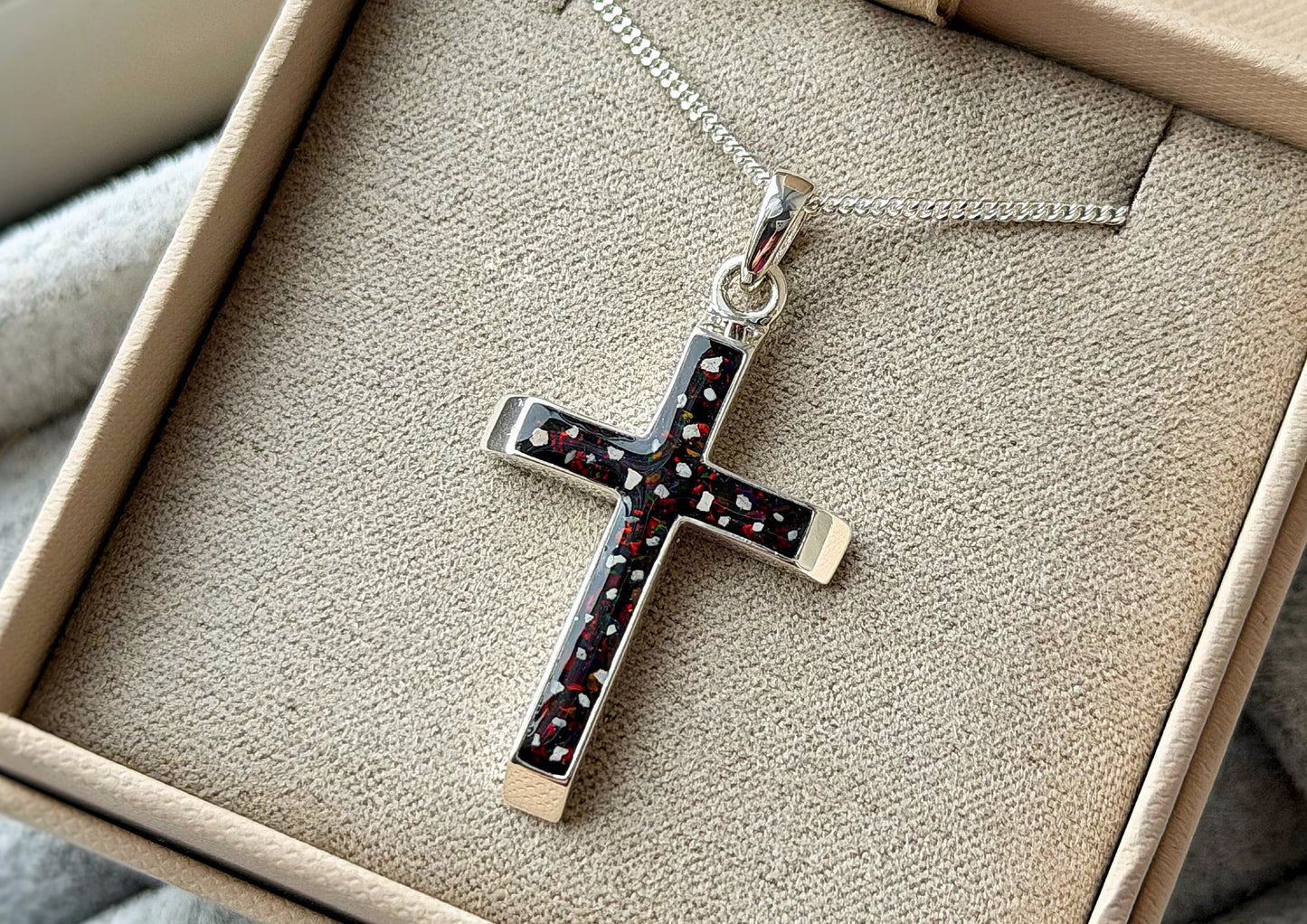 925 Silver Gents/Unisex 3D Cross Pendant