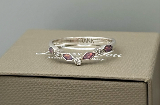 925 Silver Wishbone Marquise Ring