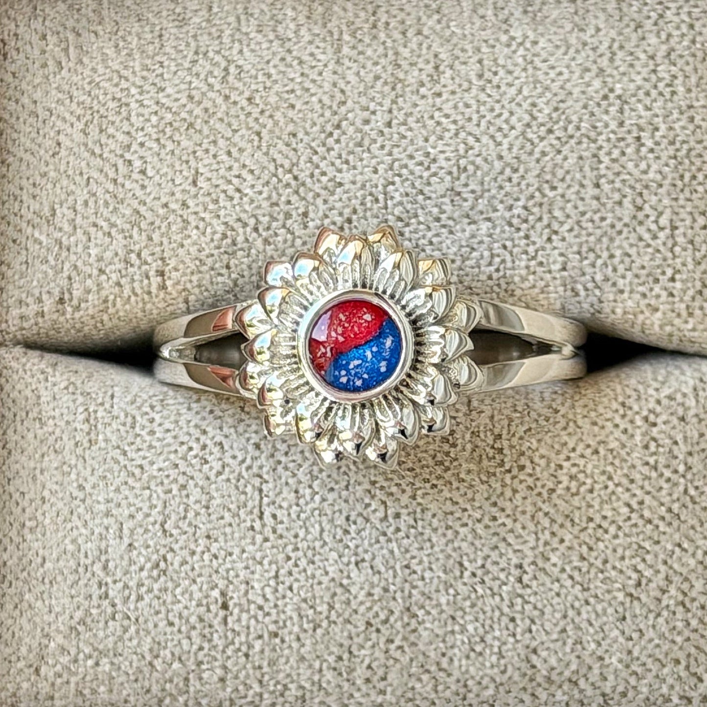 925 Silver Sunflower Ring