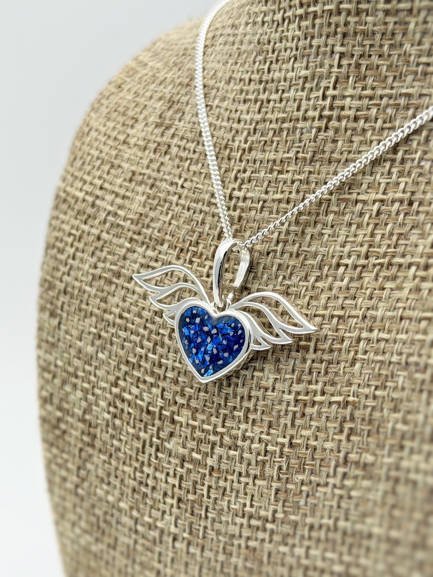 925 Silver Winged Heart Pendant