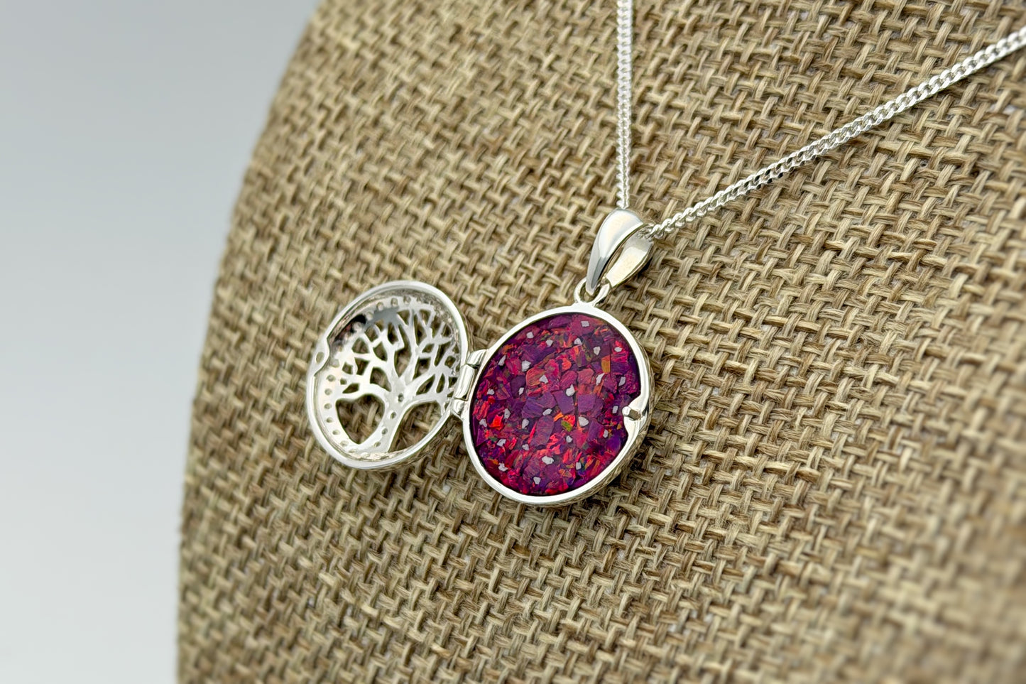 925 Silver Tree of Life Locket Pendant