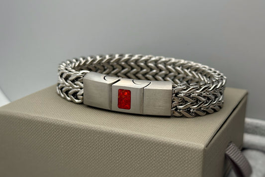 Stainless Steel Men’s Chunky Link Chain Bracelet