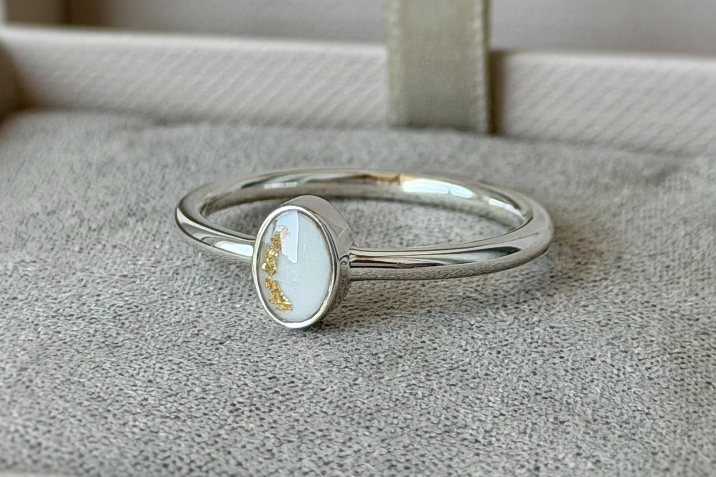 925 Silver Simple Oval Ring