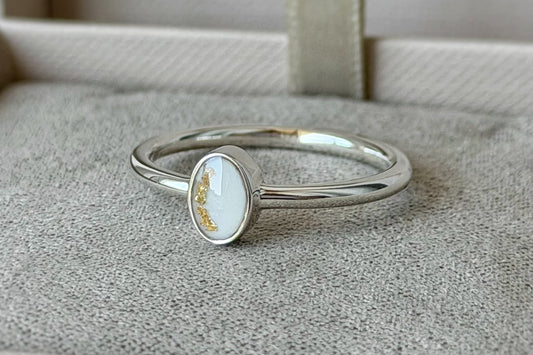 925 Silver Simple Oval Ring