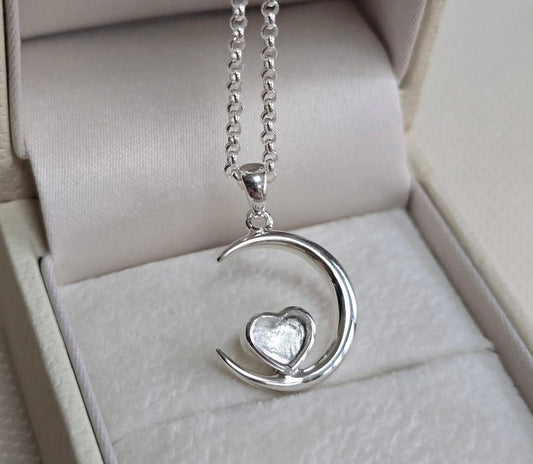 925 Silver Crescent Moon Pendant