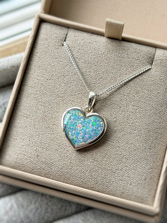 925 Silver Simple 16mm Heart Thick Trim Pendant