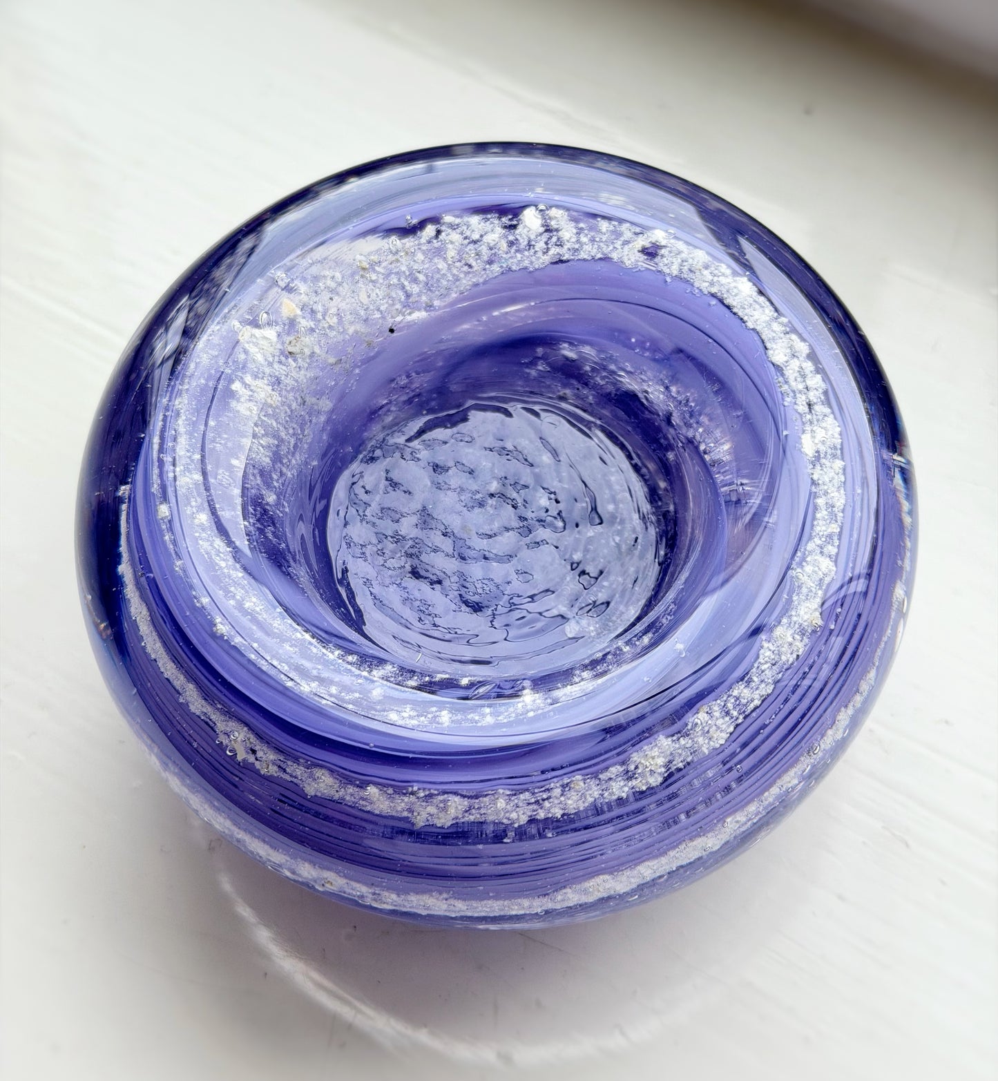 Crystal Glass Ashes Tealight Holder