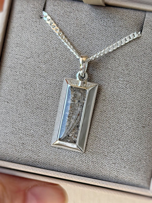 925 Silver Gent’s 3D Gold Bar Style Pendant