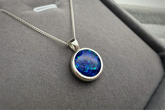 925 Silver Simple Round Thick Trim Pendant