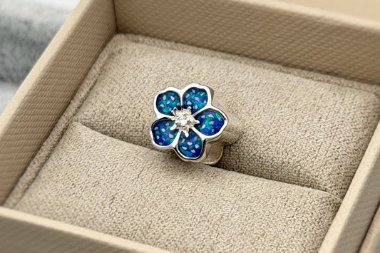 925 Silver Forget-Me-Not Charm