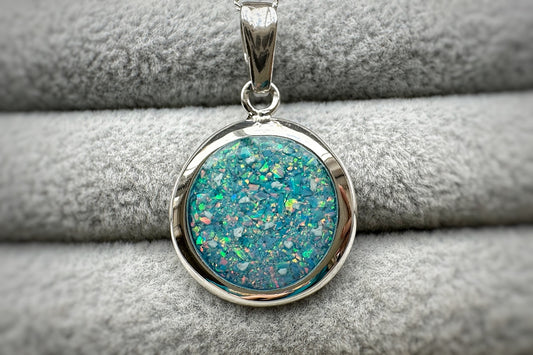 925 Silver Large Round Pendant