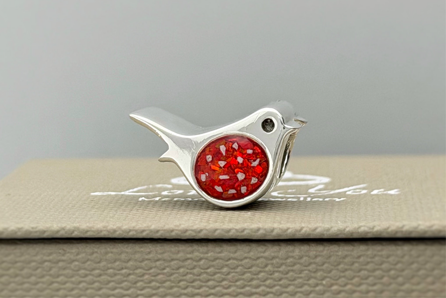 925 Silver Robin Charm