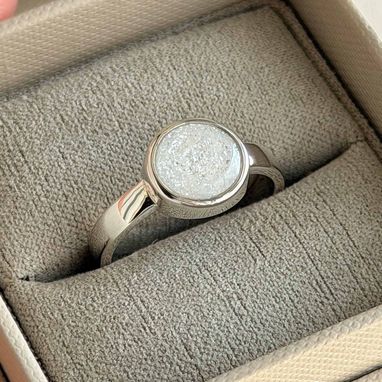 925 Silver 10mm Round Thick Trim Ring