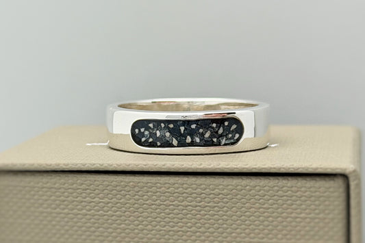 925 Silver Unisex 6mm Channel Band Ring