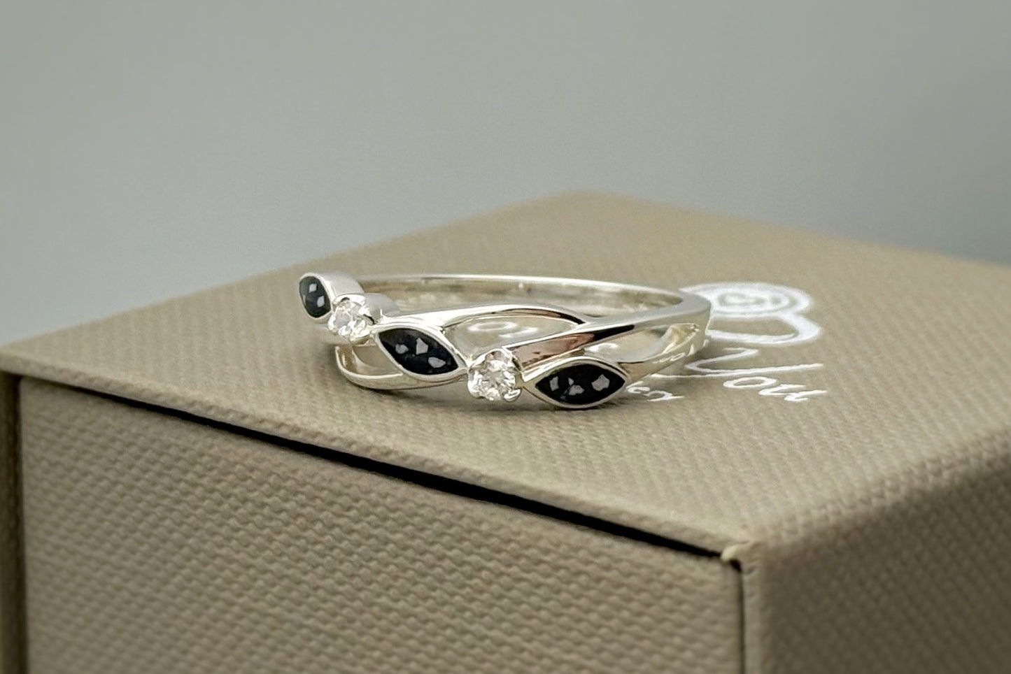 925 Silver Three Stone Eternity Ring