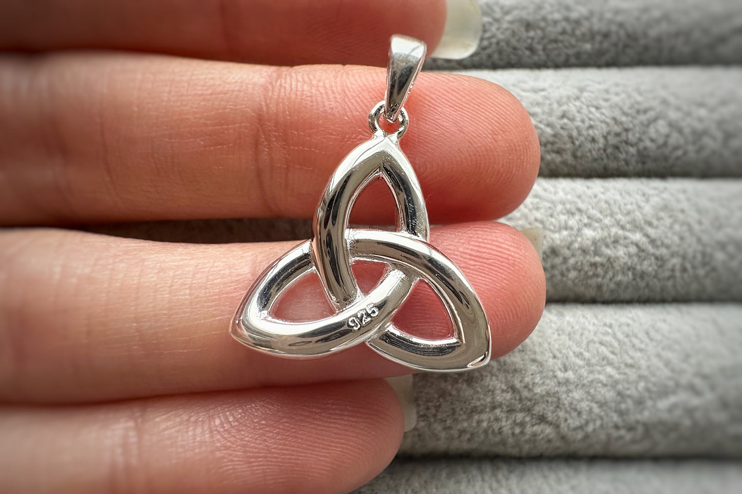 Silver Celtic Pendant with Silver Chain