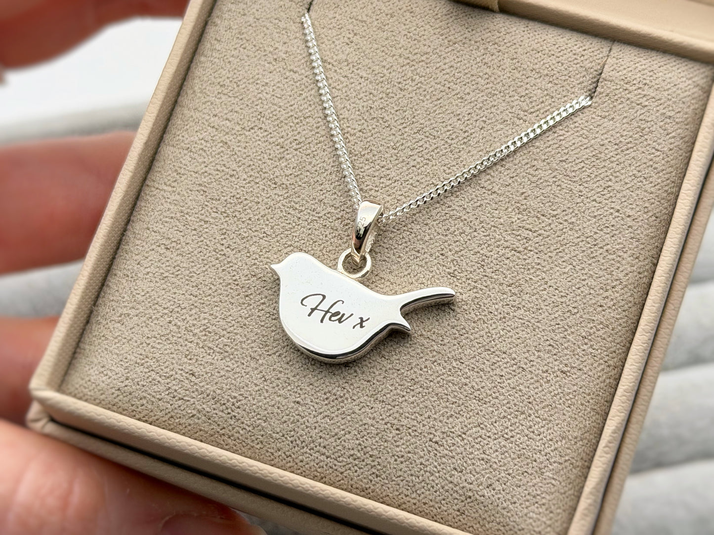 925 Silver Robin Pendant
