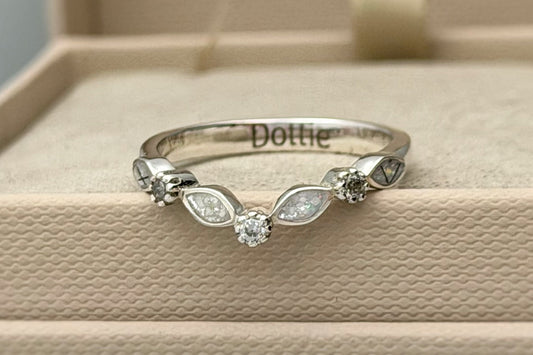 925 Silver Wishbone Marquise Ring