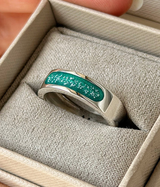 925 Silver Unisex 6mm Channel Band Ring