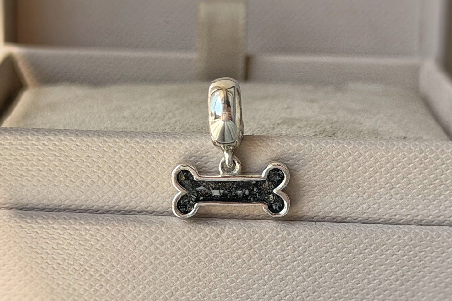 925 Silver Dog Bone Dangle Charm