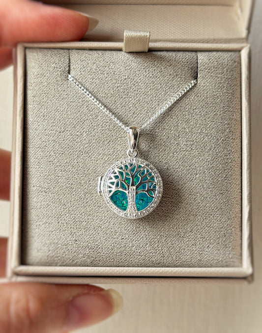 925 Silver Tree of Life Locket Pendant