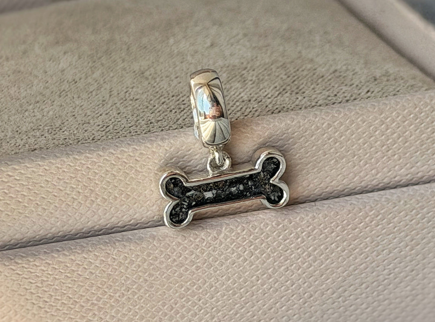 925 Silver Dog Bone Dangle Charm