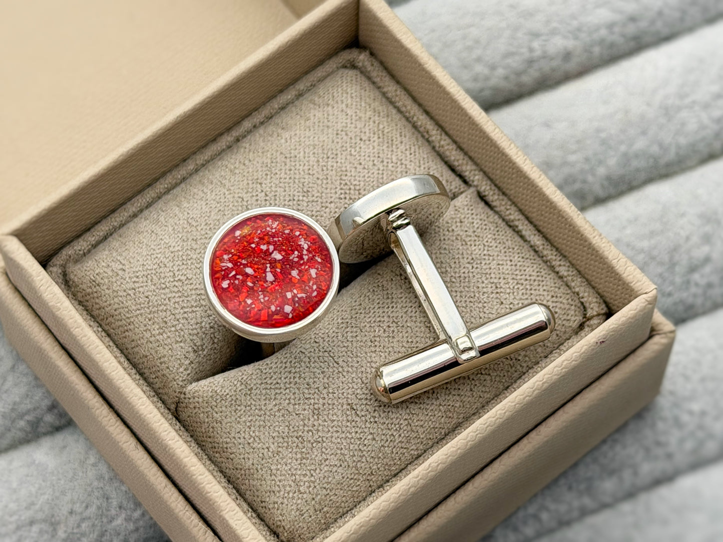 925 Silver Gent’s Round Cufflinks