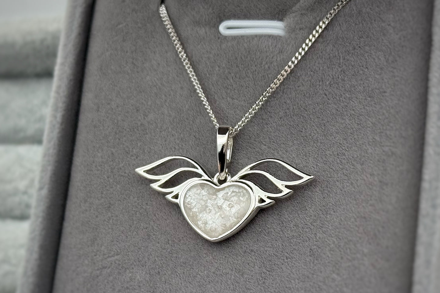 925 Silver Winged Heart Pendant