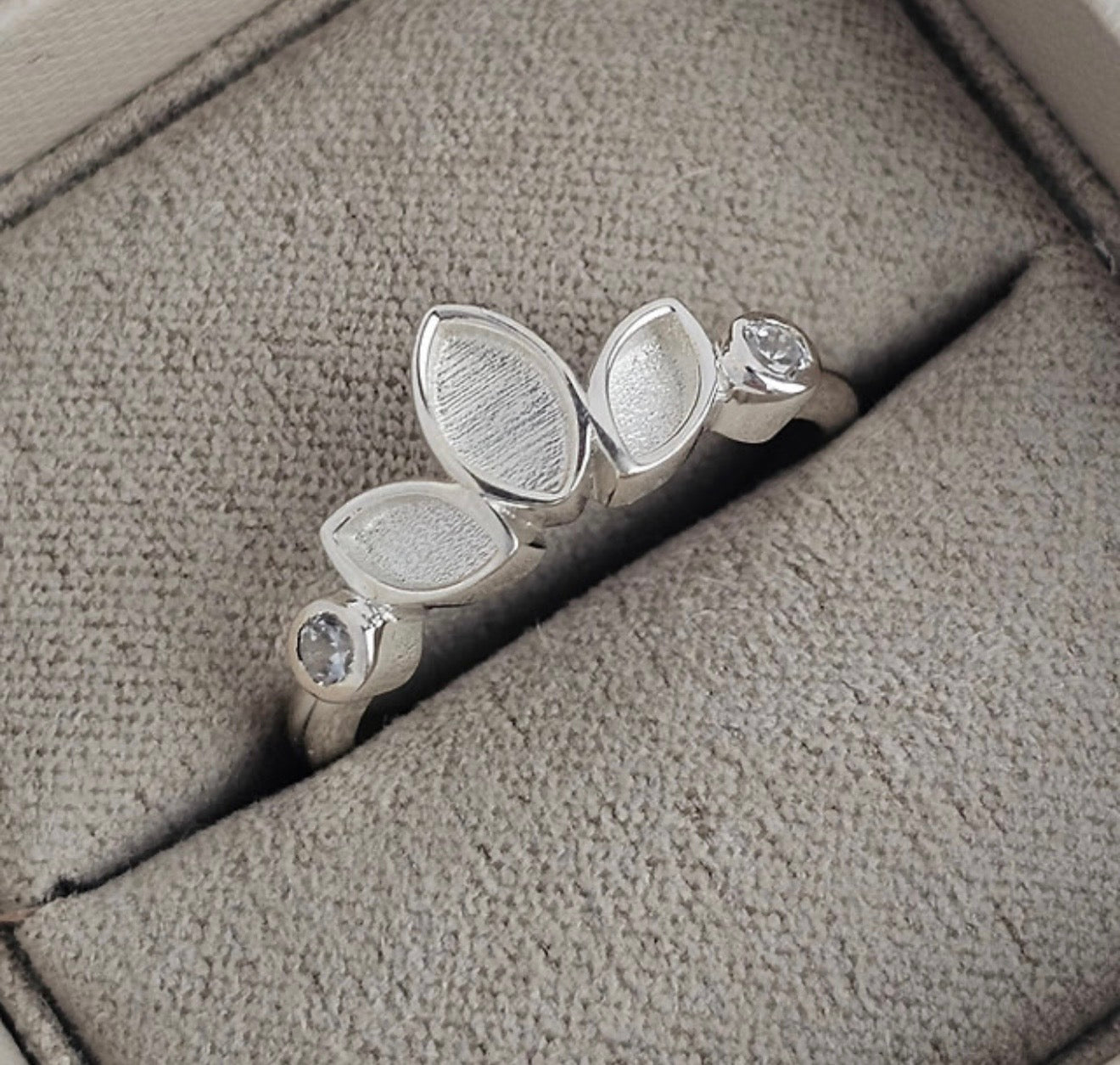 925 Silver Trilogy Marquise Crystal Ring