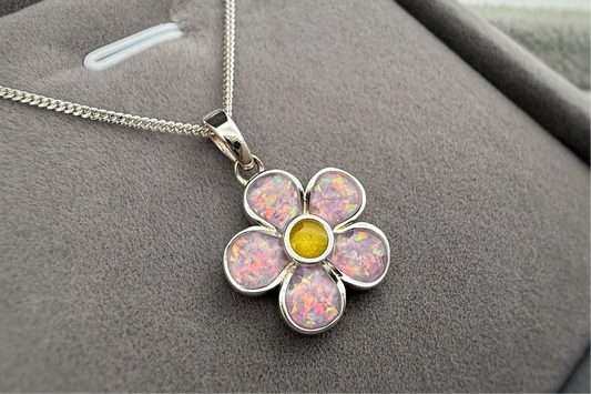 925 Silver Forget-Me-Not Pendant