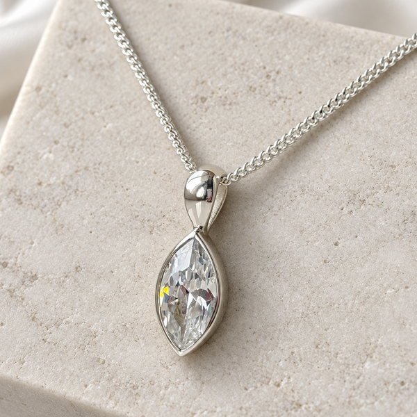Marquise Crystal Secretly Set Ashes Pendant