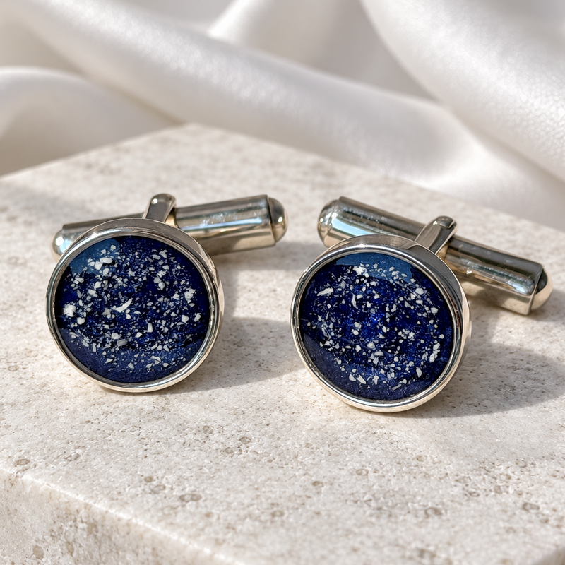 925 Silver Gent’s Round Cufflinks