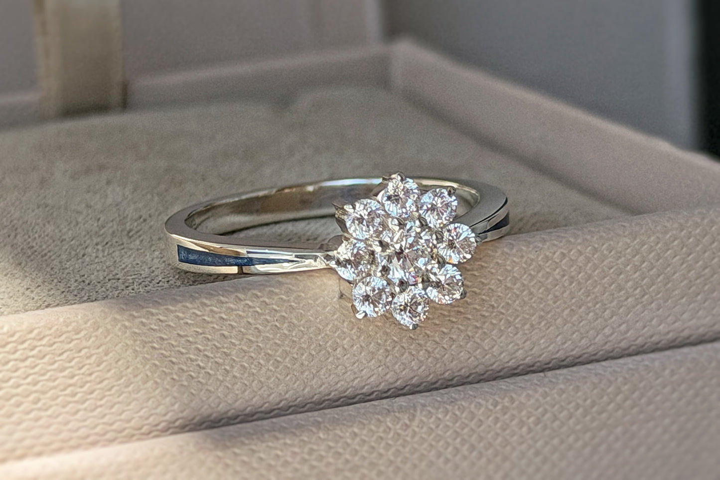 925 Silver Celestial Cluster Crystal Ring