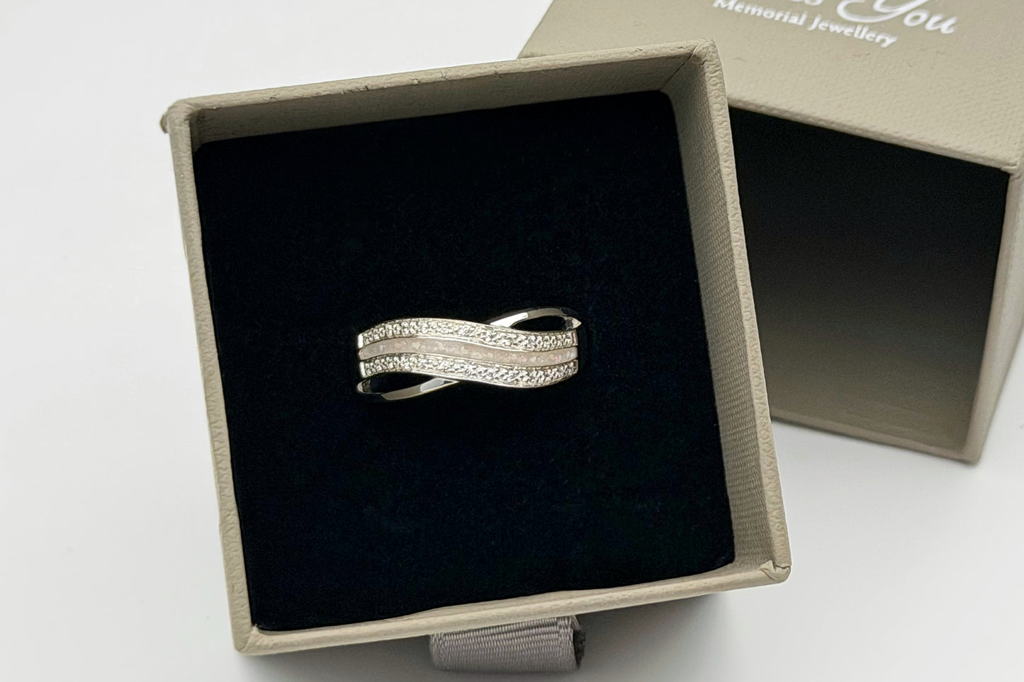 925 Silver Wave Channel Band Ring