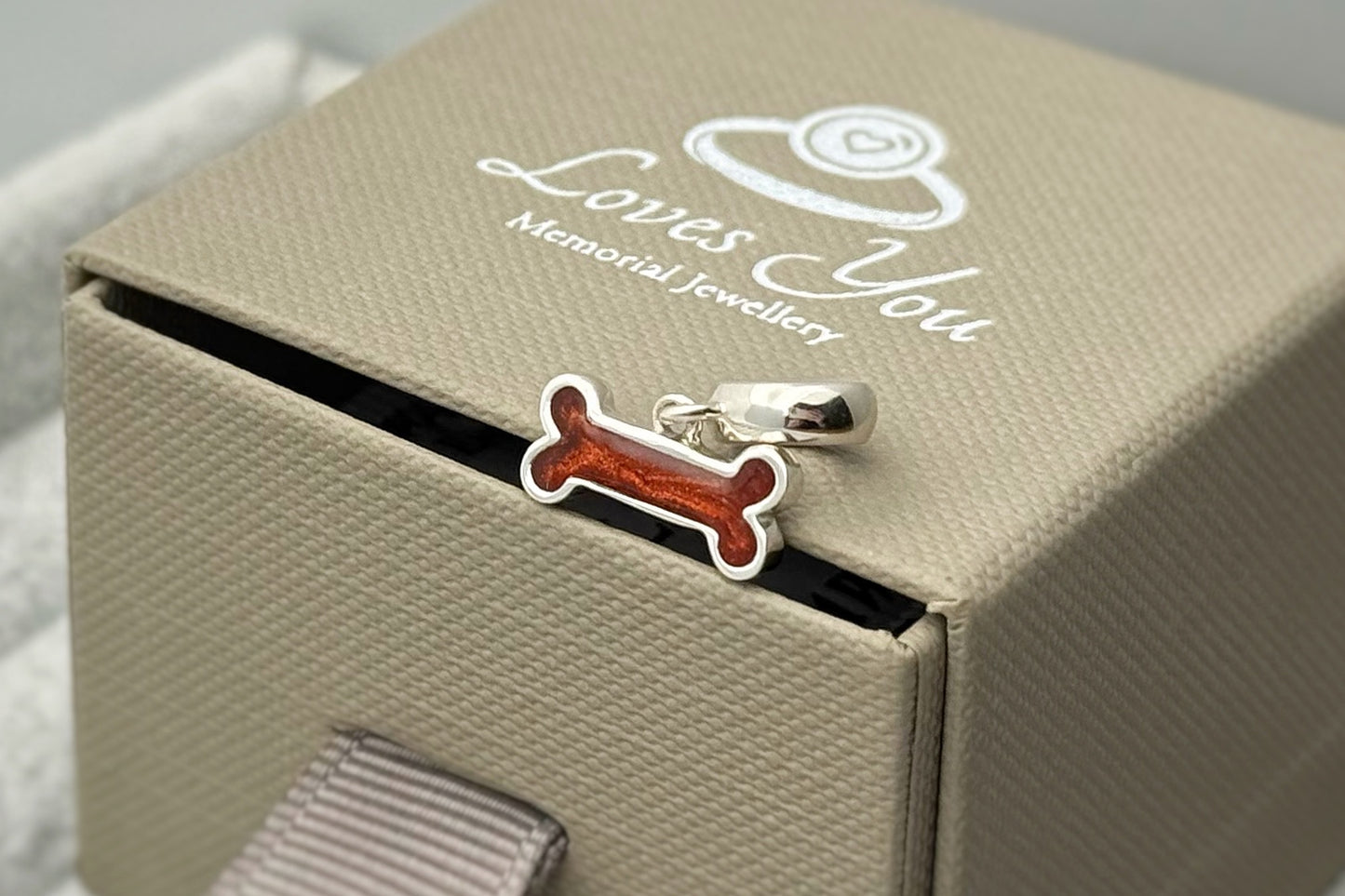 925 Silver Dog Bone Dangle Charm