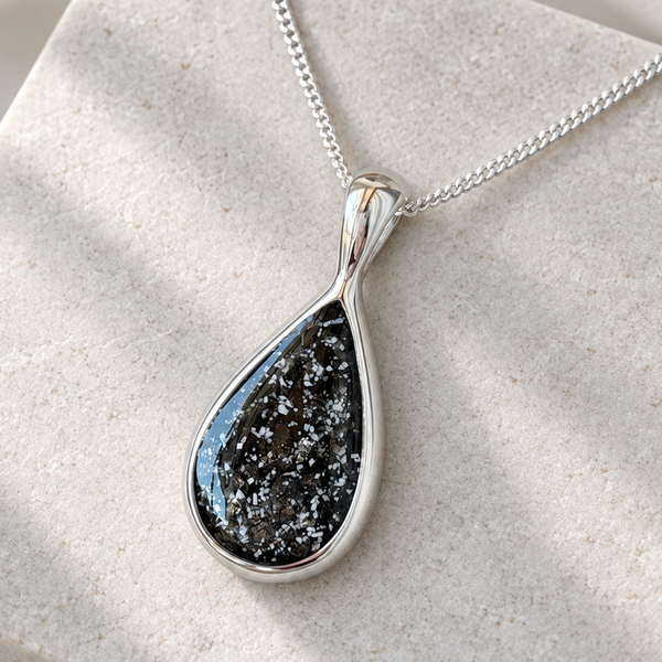 925 Silver Large Teardrop Pendant