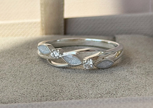 925 Silver Three Stone Eternity Ring