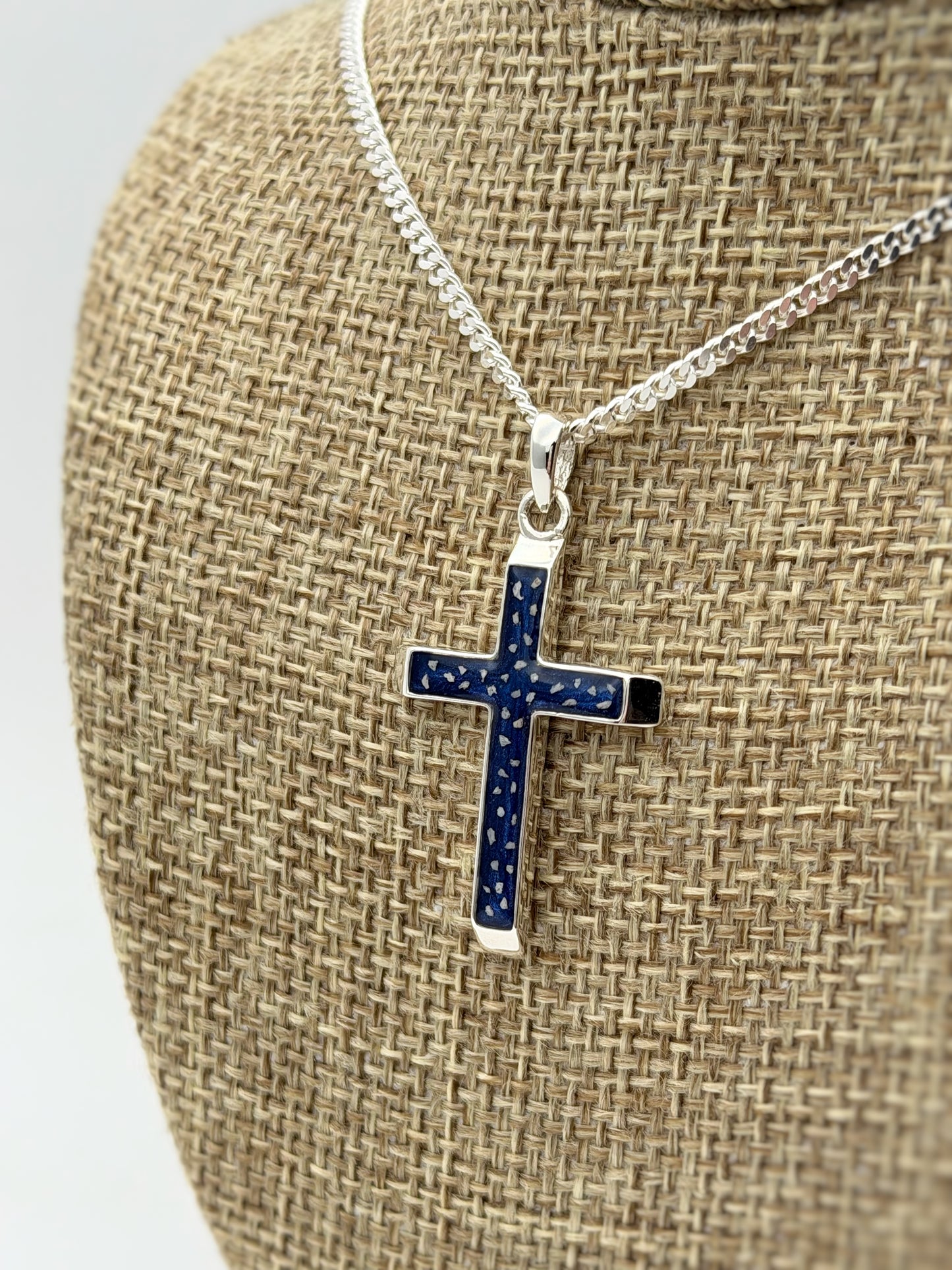 925 Silver Gents/Unisex 3D Cross Pendant