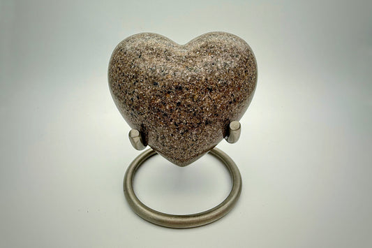 Large Ashes Display Heart with Stand