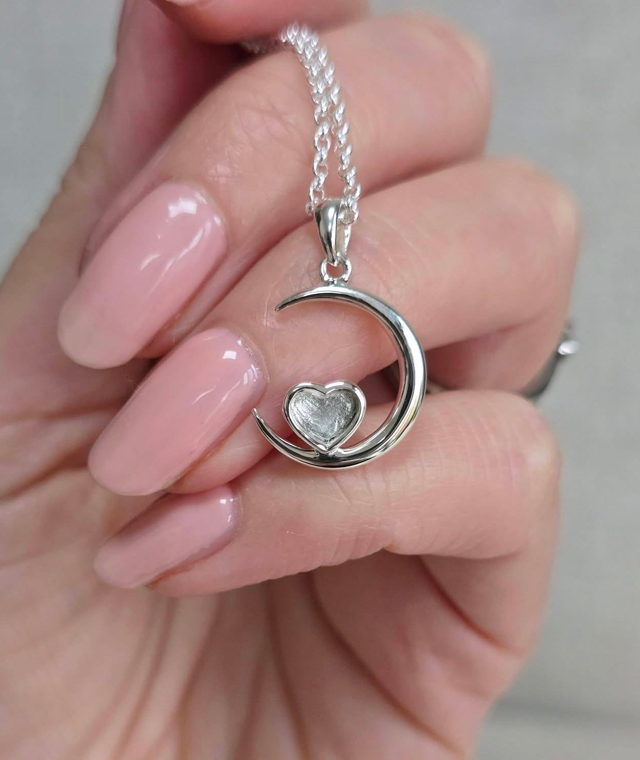 925 Silver Crescent Moon Pendant