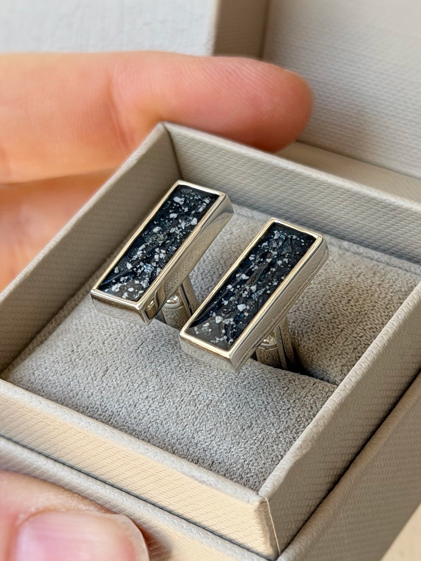 925 Silver Gent’s Rectangular Cufflinks