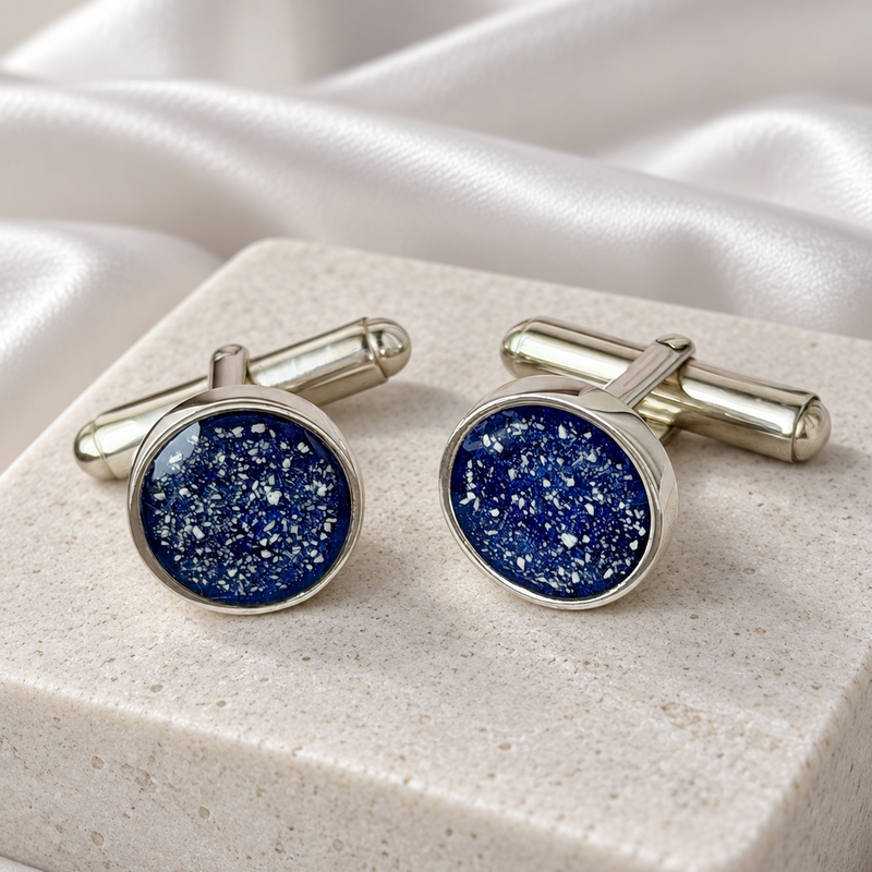 925 Silver Gent’s Round Cufflinks