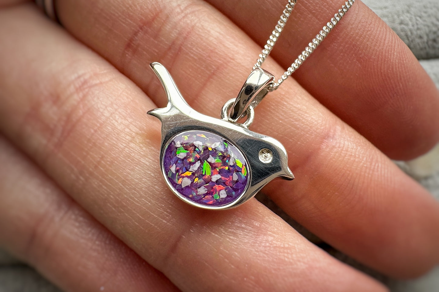 925 Silver Robin Pendant