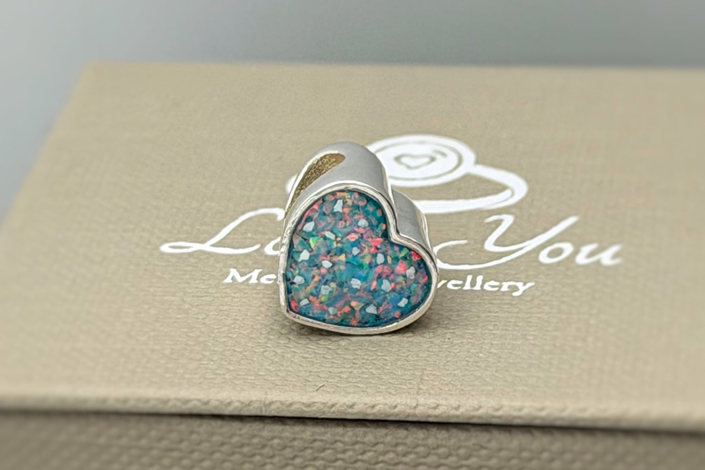 925 Silver Love Heart Charm