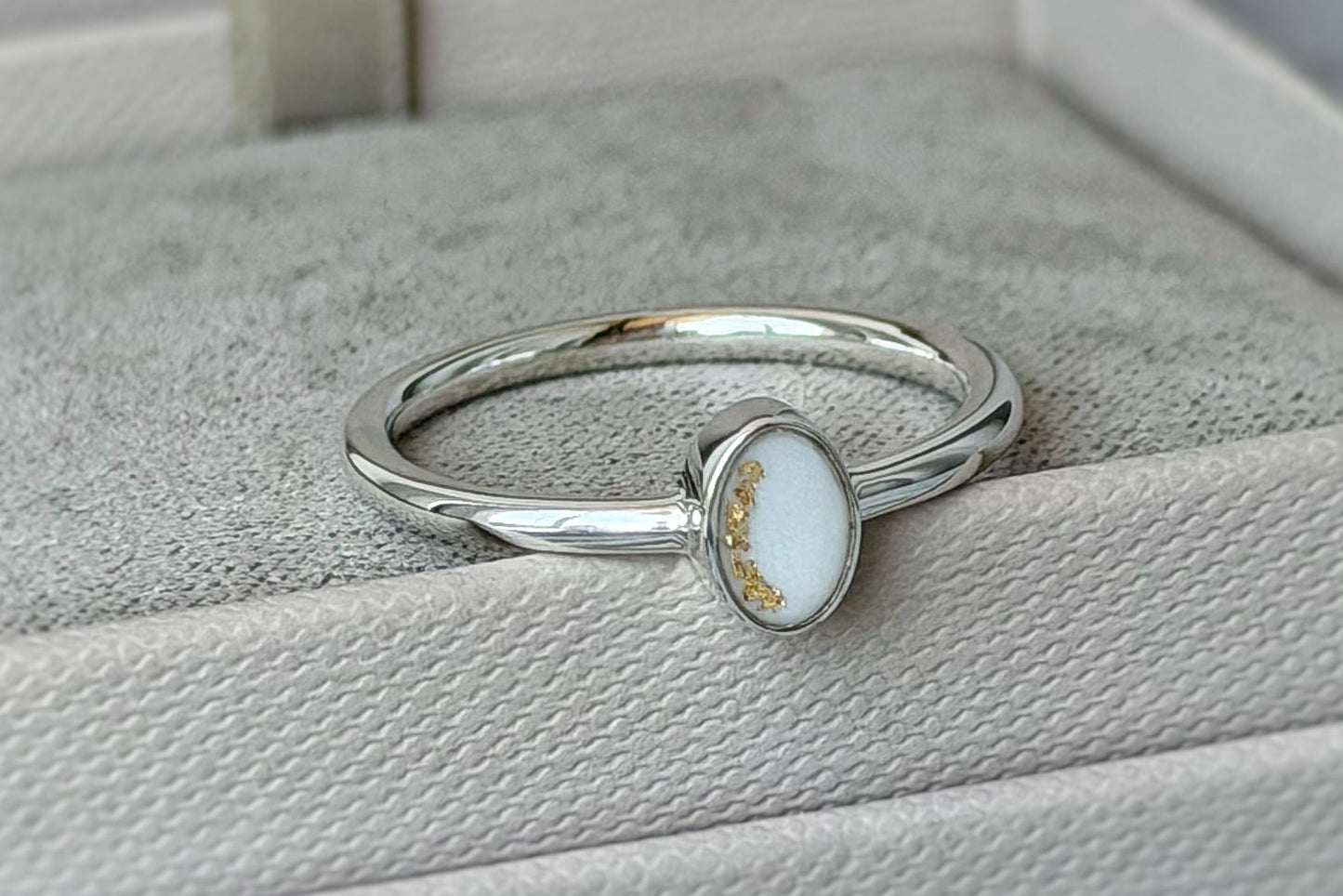 925 Silver Simple Oval Ring
