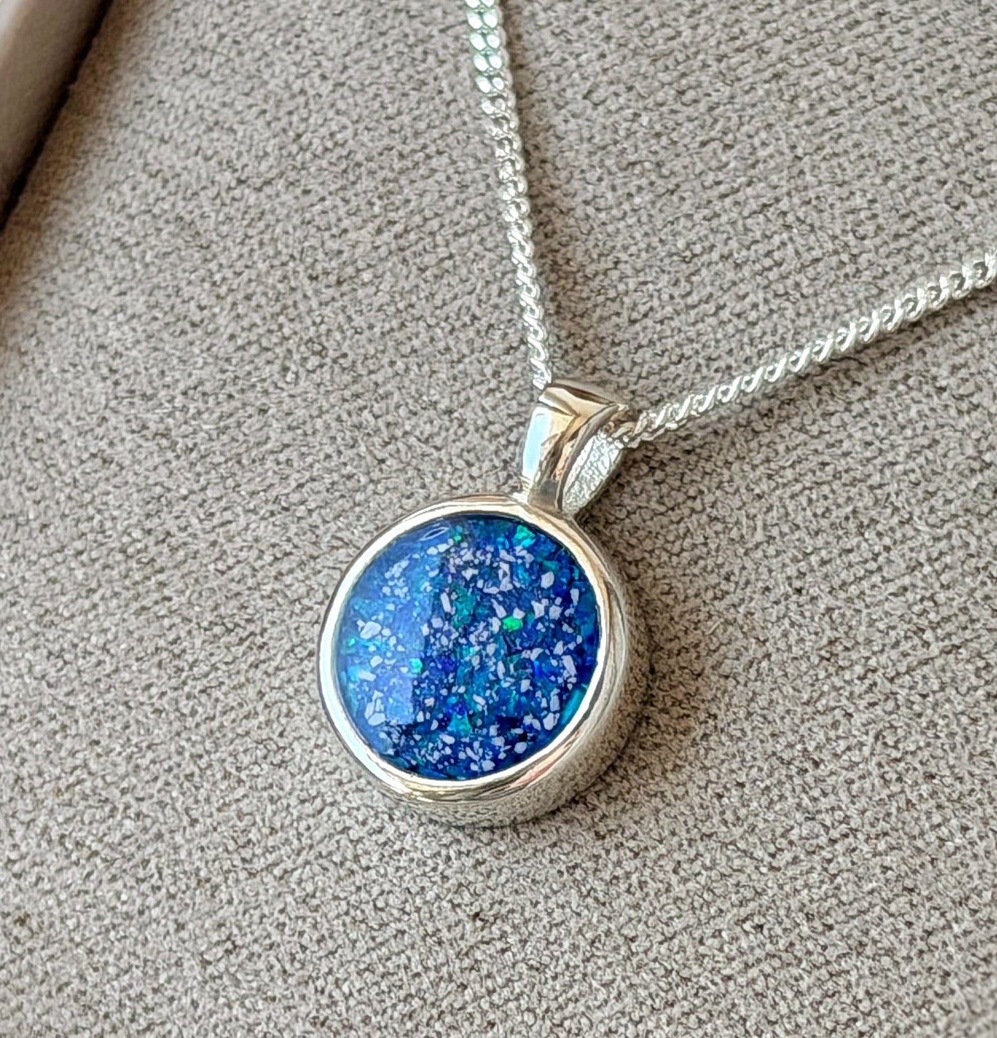 925 Silver Simple 12mm Round Thick Trim Pendant