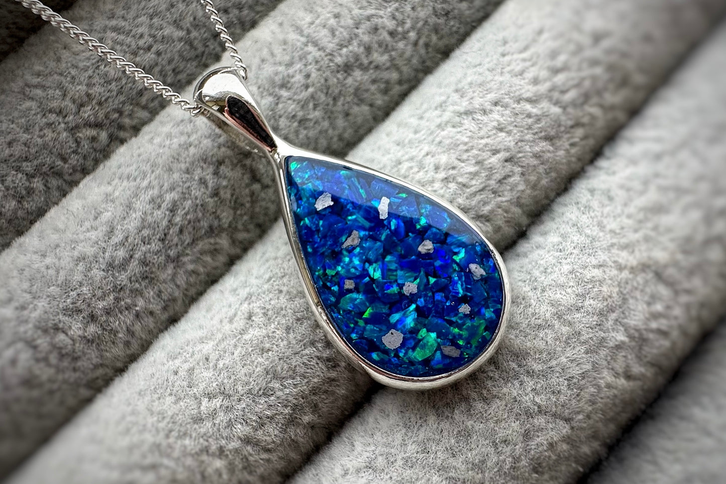 925 Silver Large Teardrop Pendant