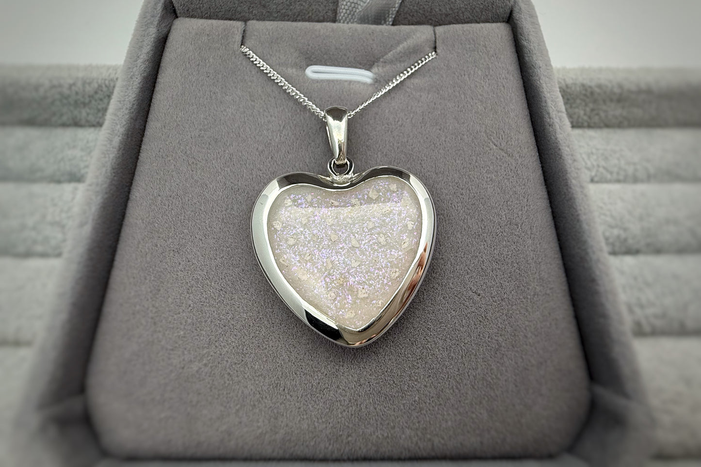 925 Silver Very Large Heart Pendant